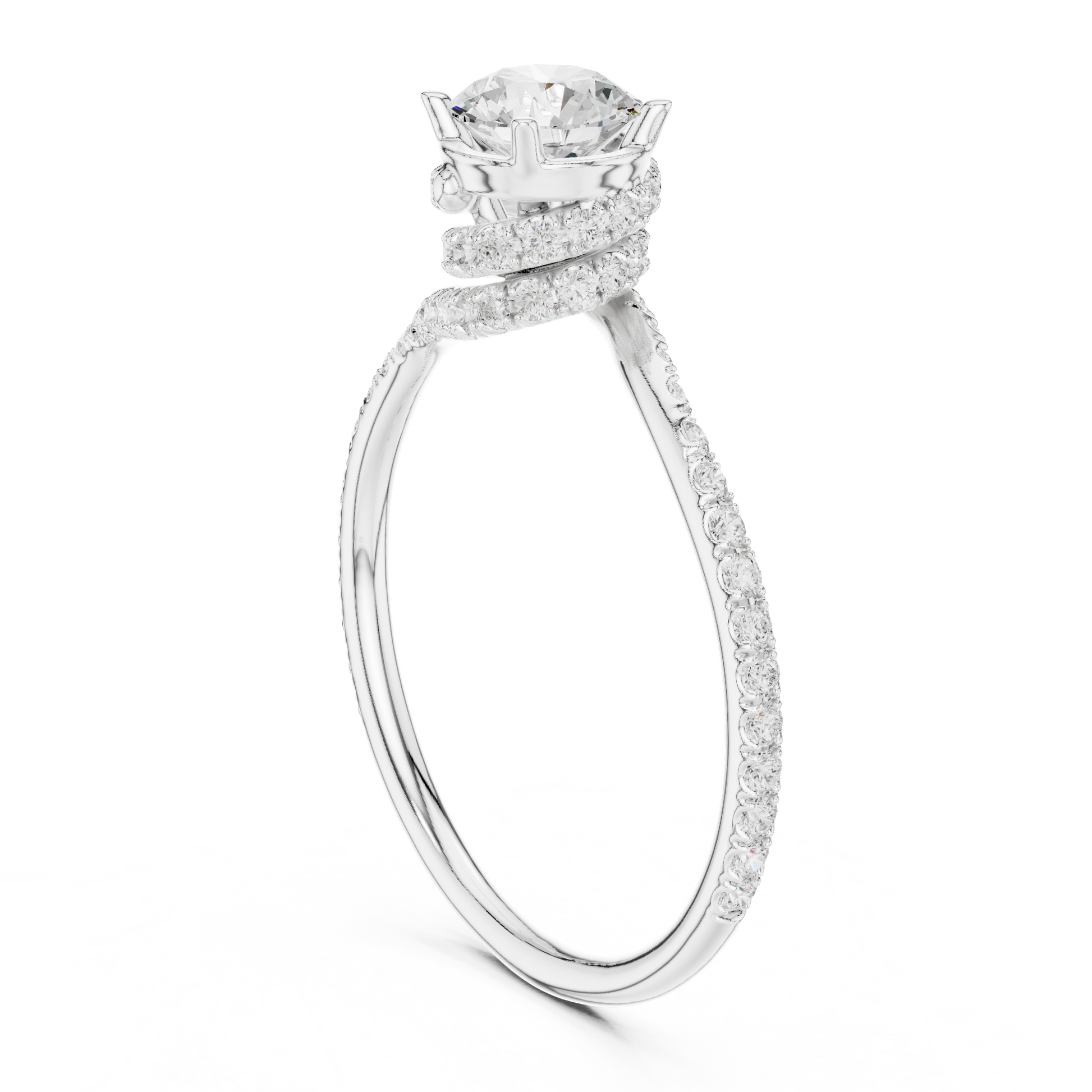 Round Halo Lab Grown Diamond Ring