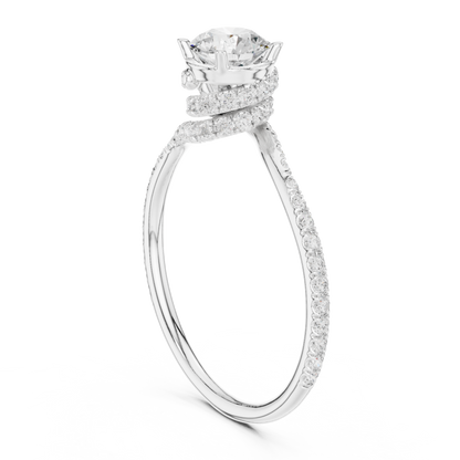 Round Halo Lab Grown Diamond Ring