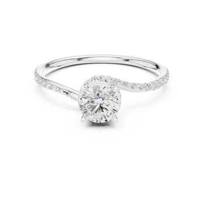 Round Halo Lab Grown Diamond Ring