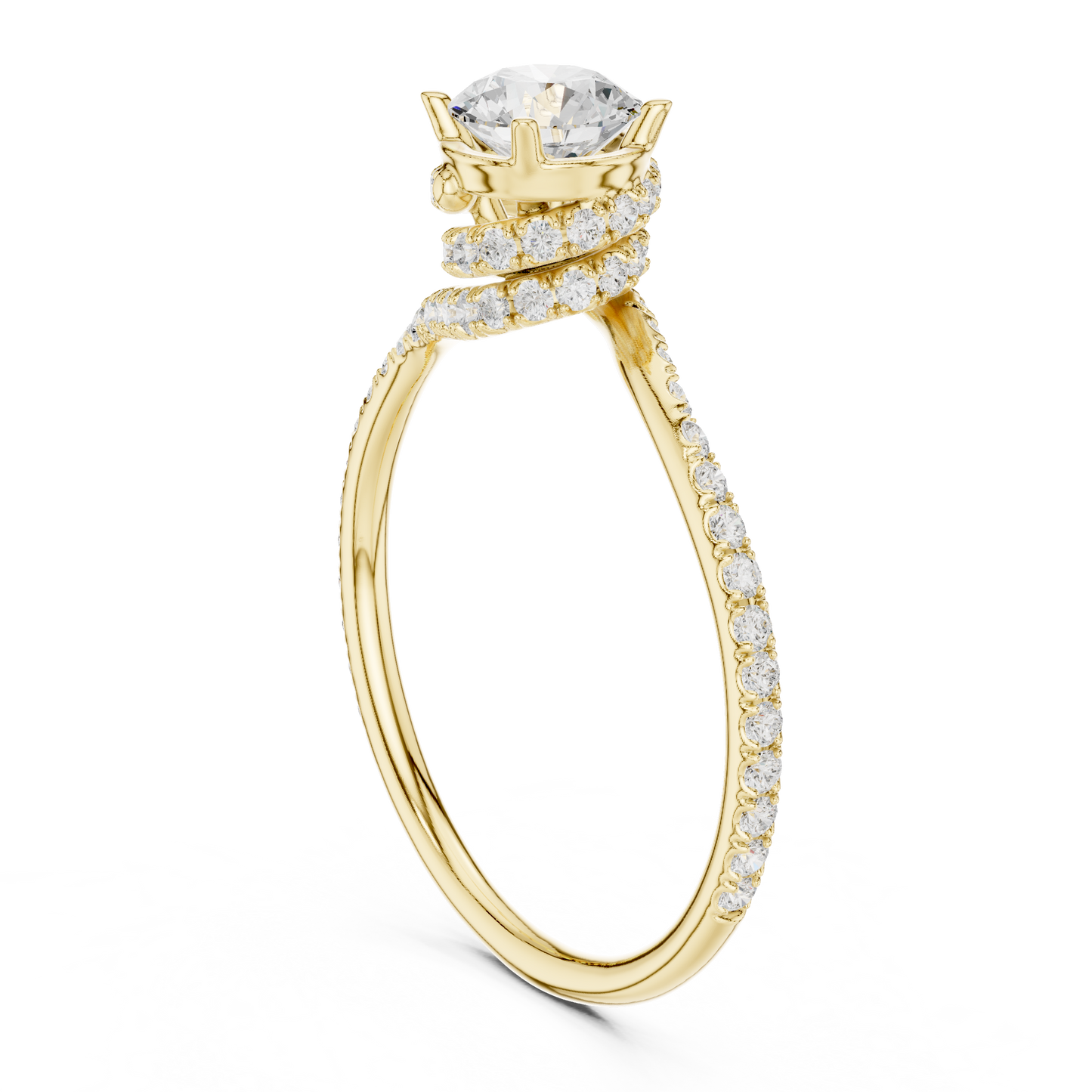 Round Halo Lab Grown Diamond Ring