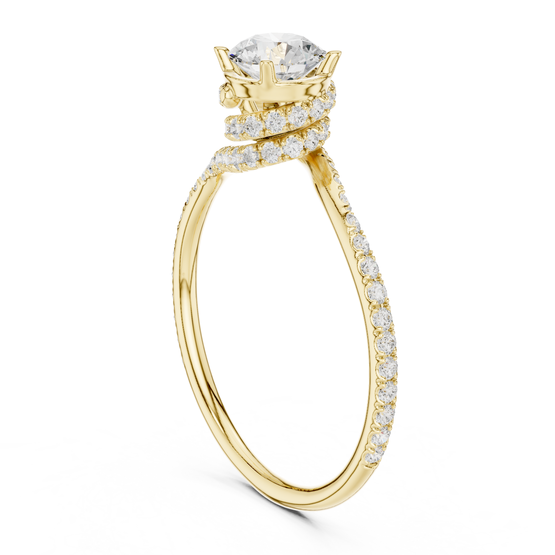 Round Halo Lab Grown Diamond Ring