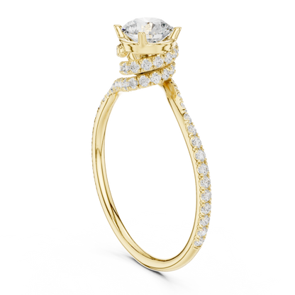 Round Halo Lab Grown Diamond Ring