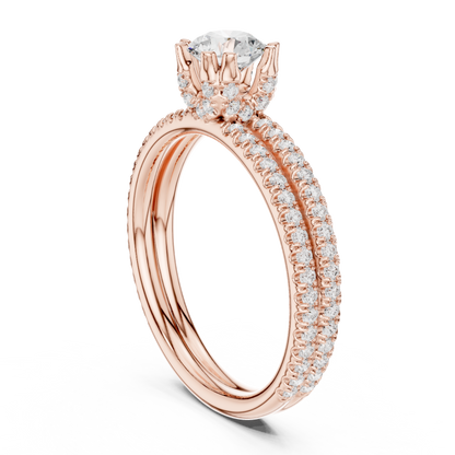 Round Halo Lab Grown Diamond Ring