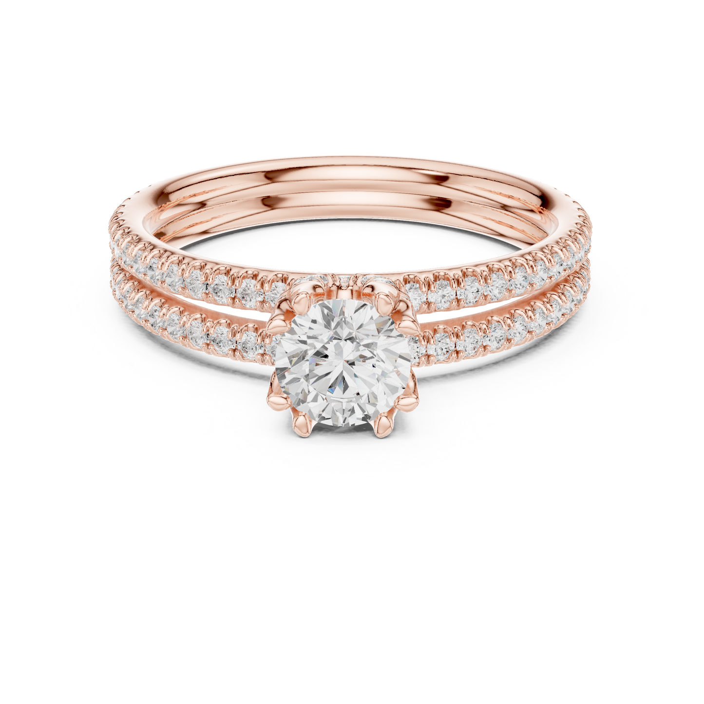 Round Halo Lab Grown Diamond Ring
