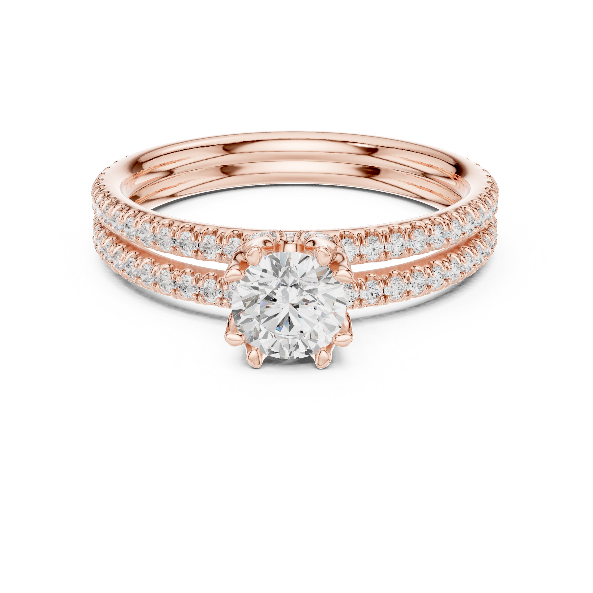 Round Halo Lab Grown Diamond Ring