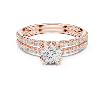 Round Halo Lab Grown Diamond Ring