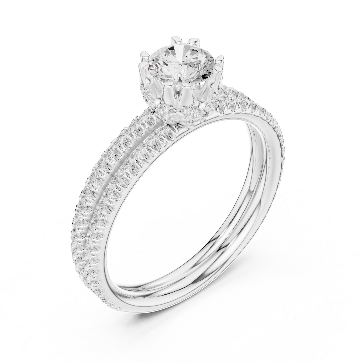 Round Halo Lab Grown Diamond Ring