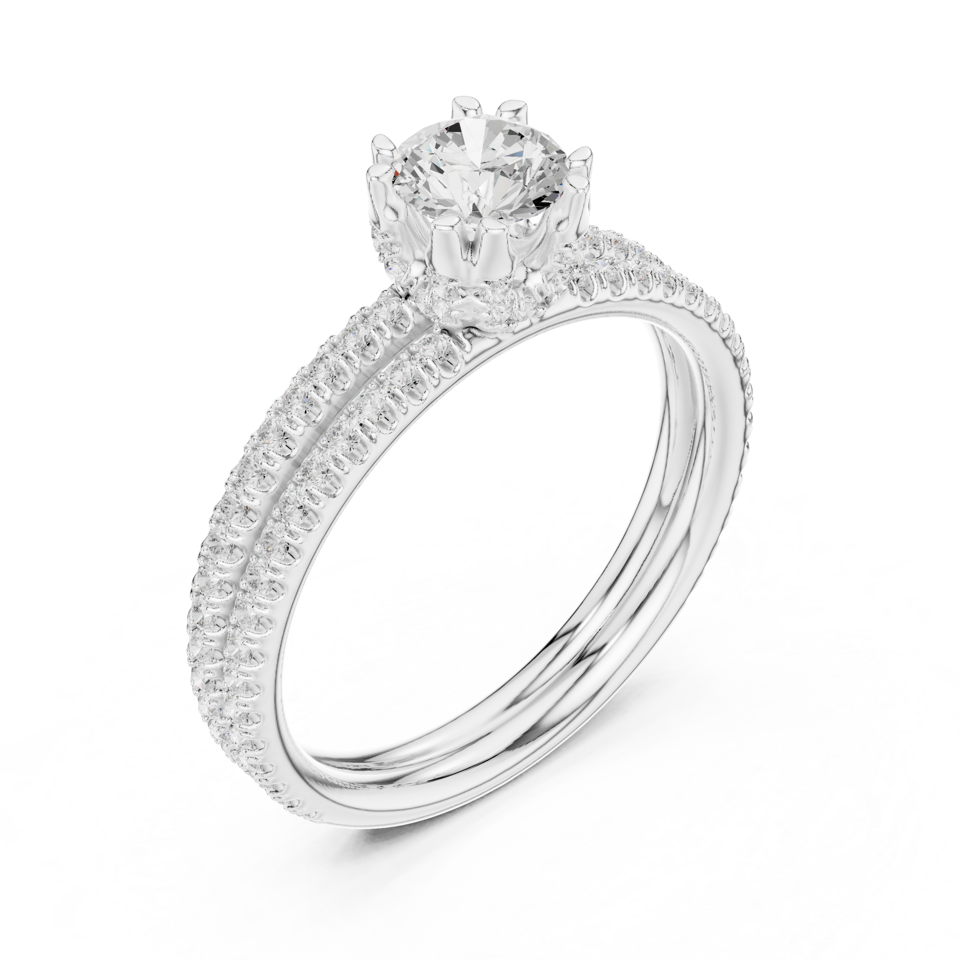Round Halo Lab Grown Diamond Ring