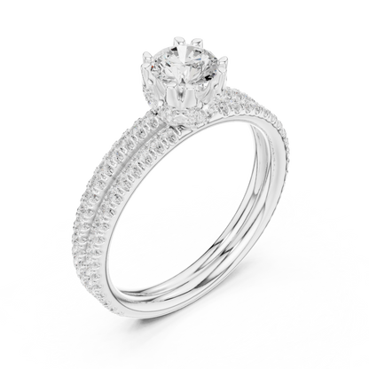 Round Halo Lab Grown Diamond Ring
