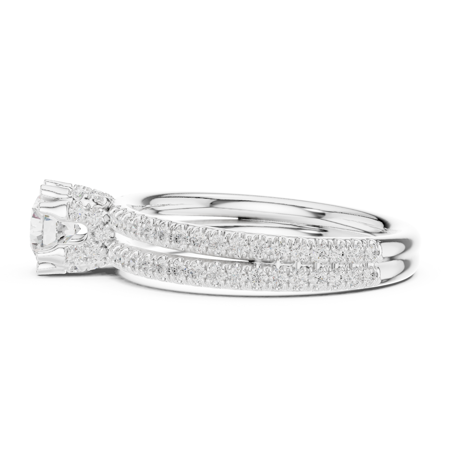Round Halo Lab Grown Diamond Ring