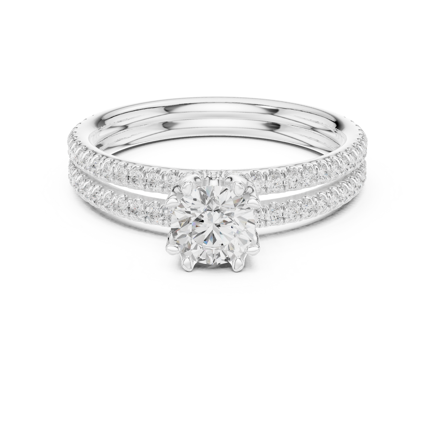 Round Halo Lab Grown Diamond Ring