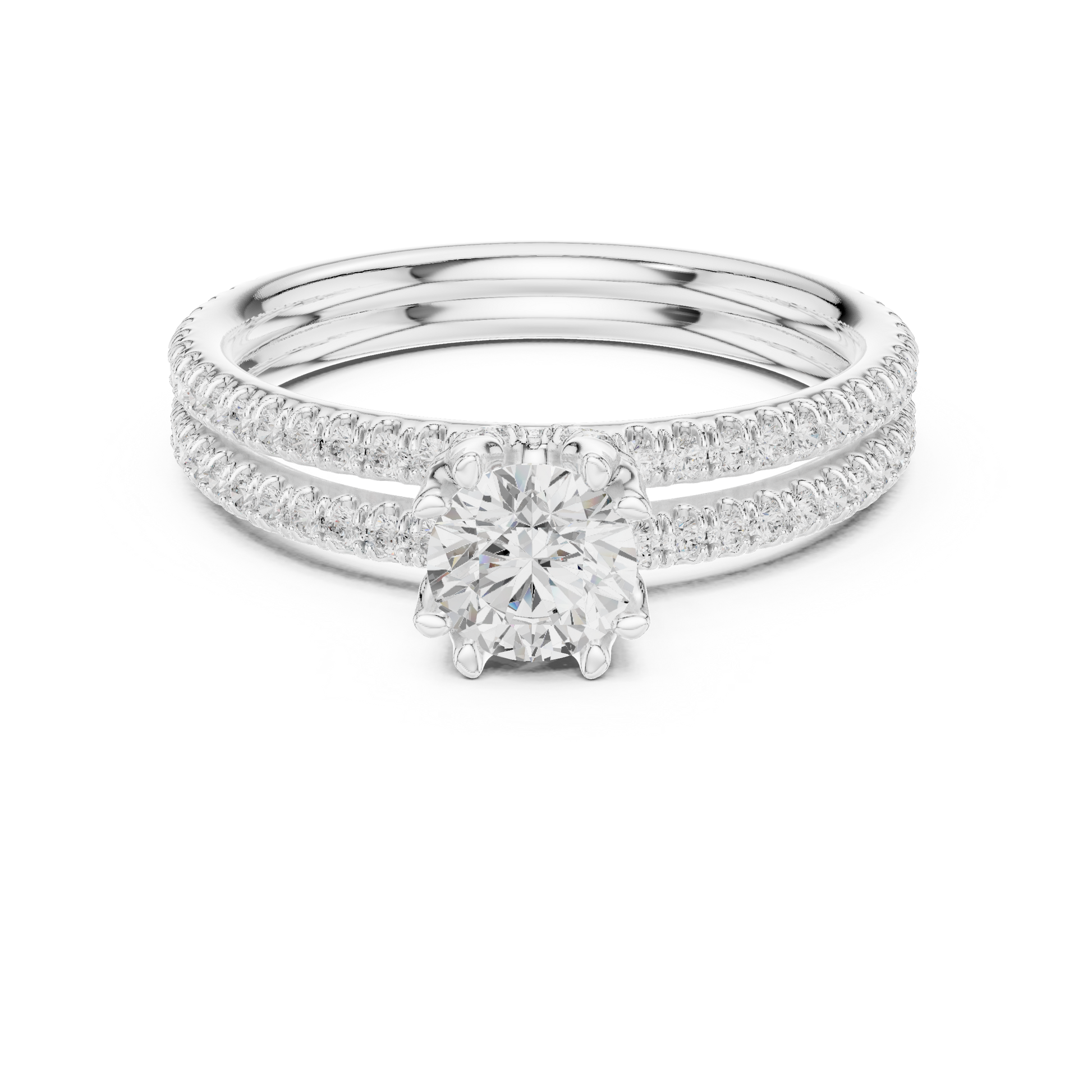 Round Halo Lab Grown Diamond Ring