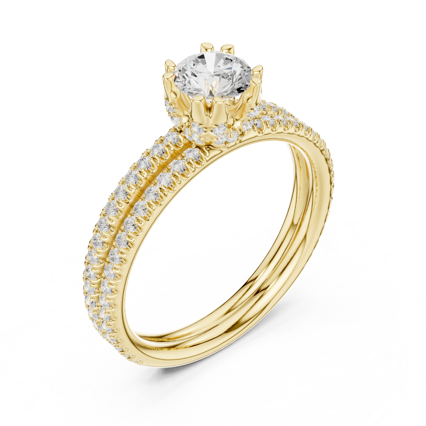 Round Halo Lab Grown Diamond Ring
