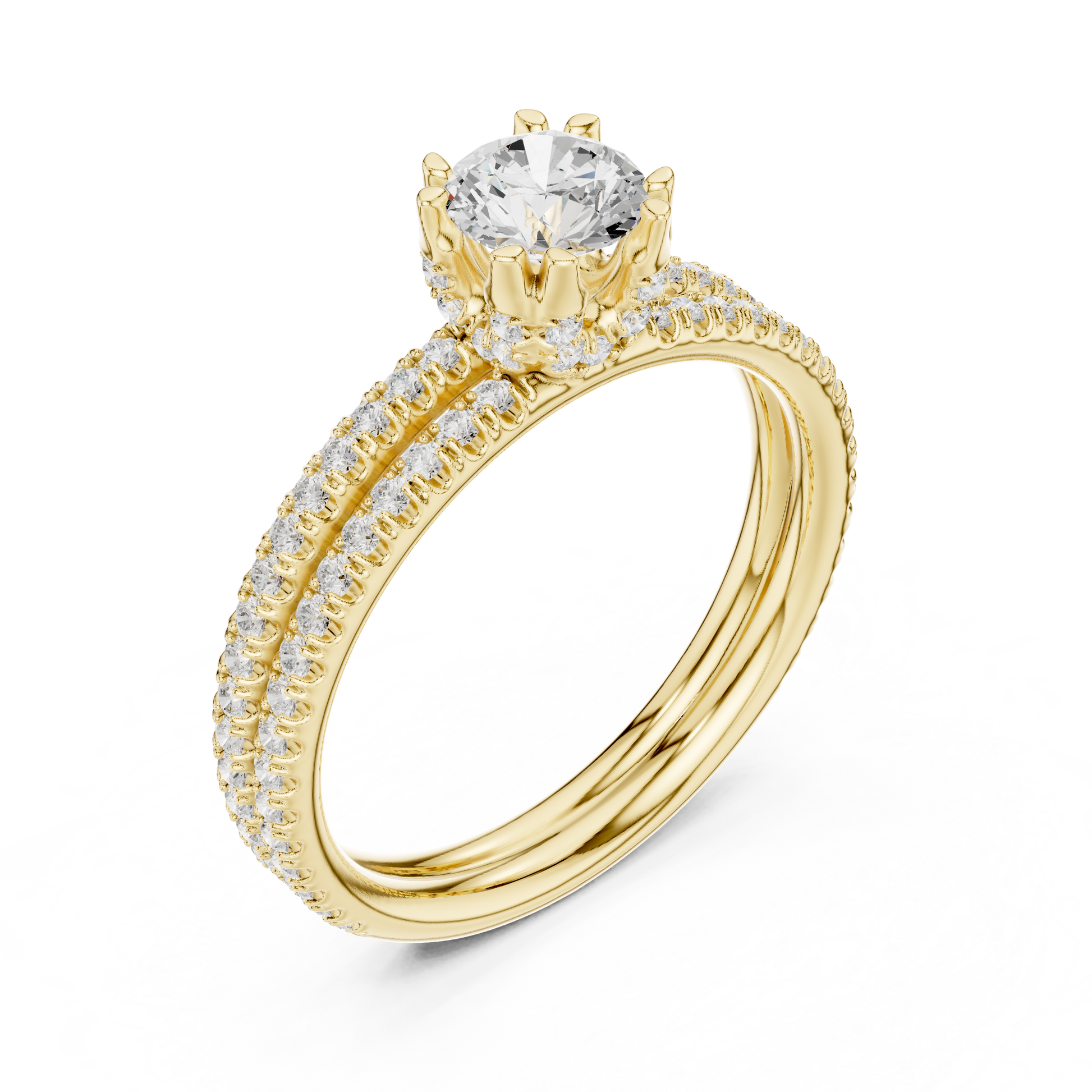 Round Halo Lab Grown Diamond Ring