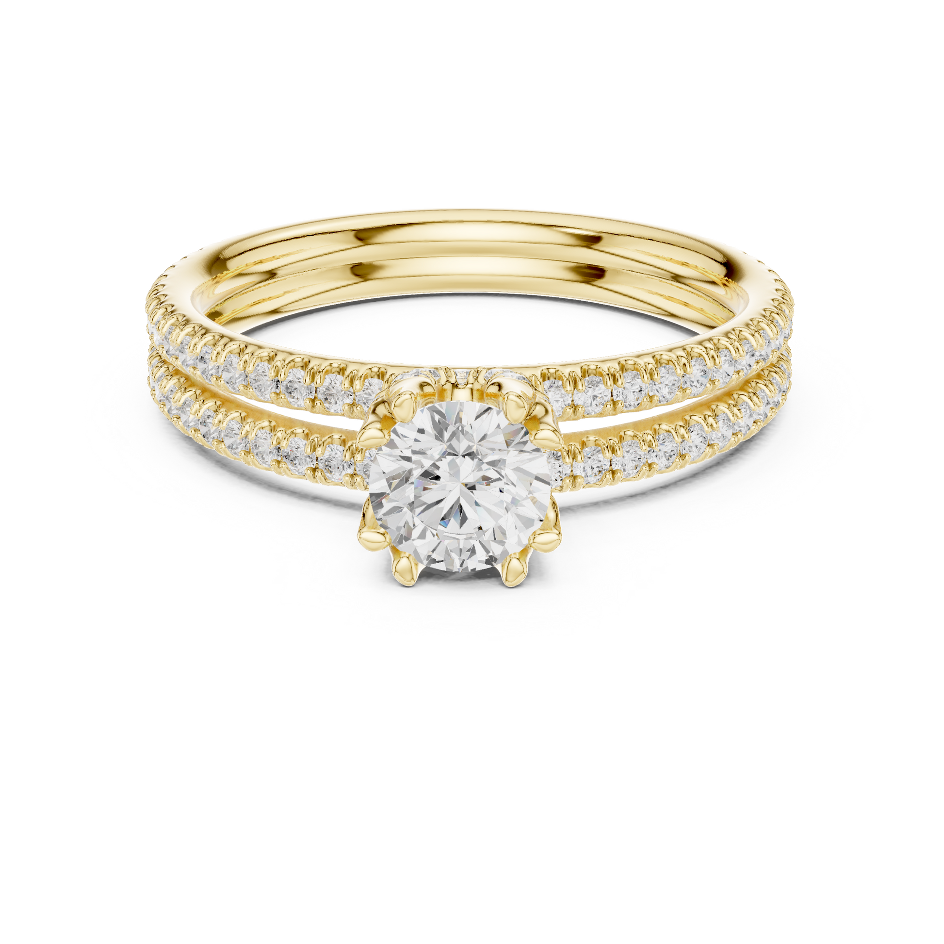 Round Halo Lab Grown Diamond Ring