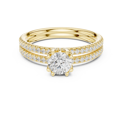 Round Halo Lab Grown Diamond Ring