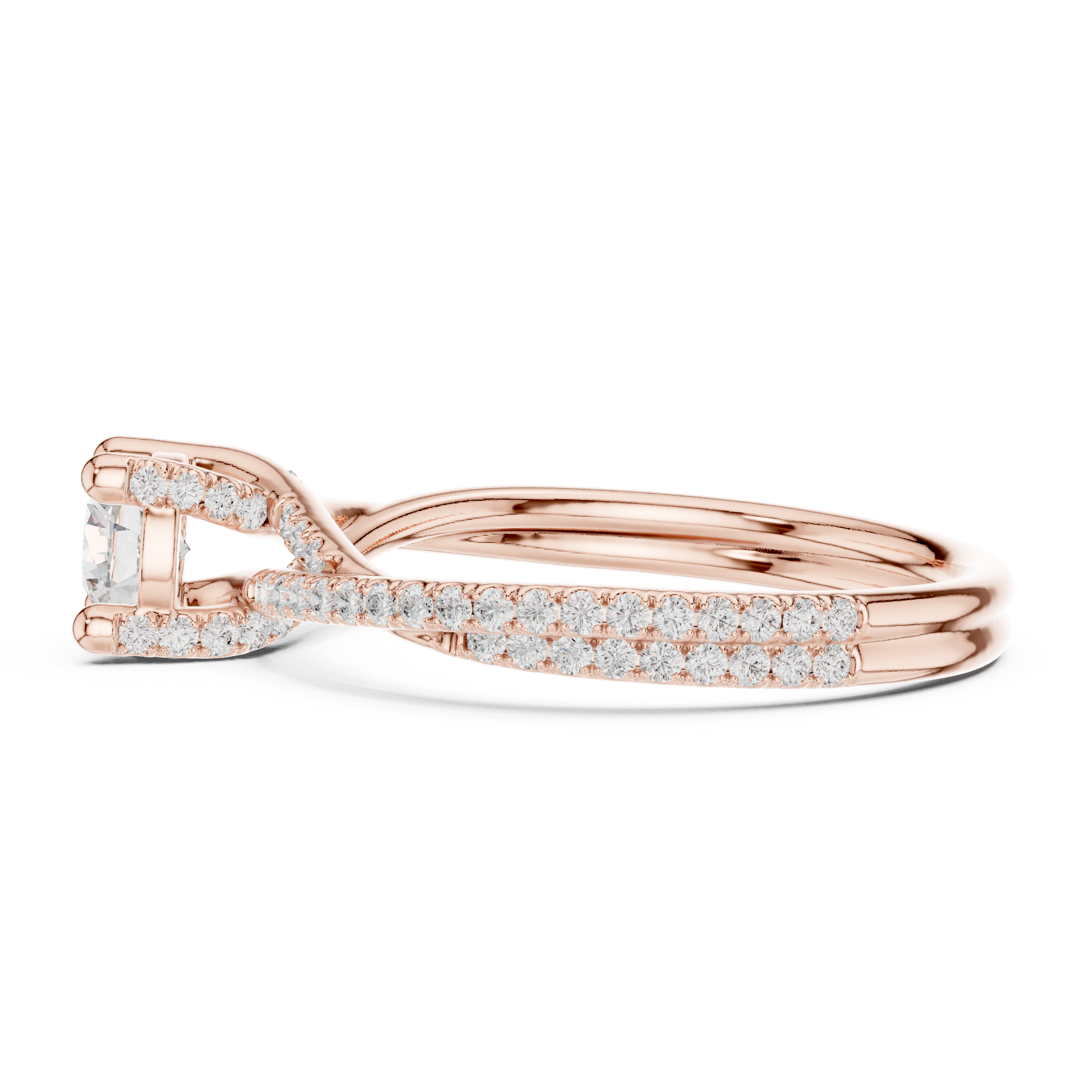 Round Halo Lab Grown Diamond Ring