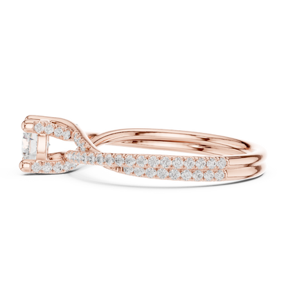 Round Halo Lab Grown Diamond Ring