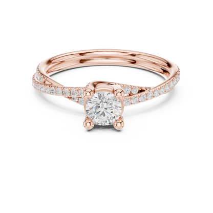 Round Halo Lab Grown Diamond Ring