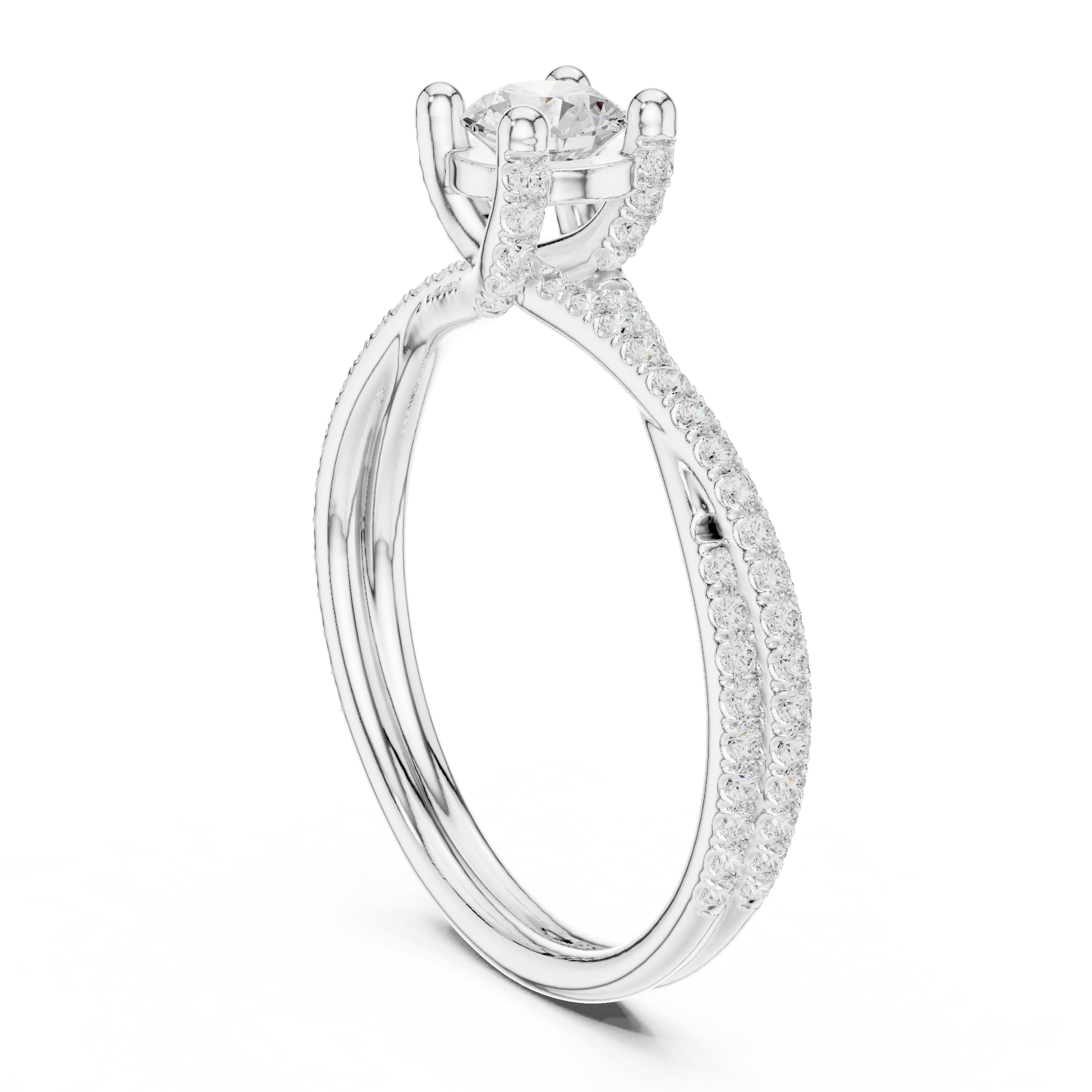 Round Halo Lab Grown Diamond Ring