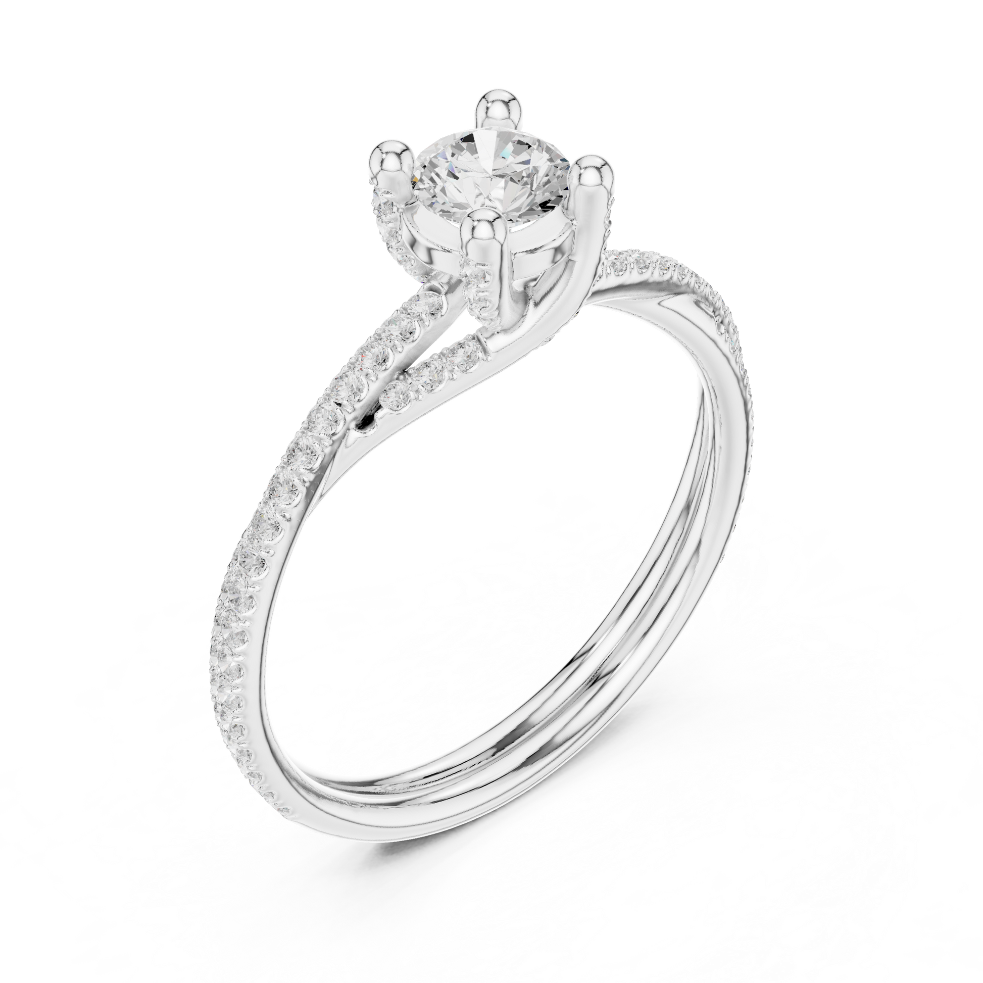 Round Halo Lab Grown Diamond Ring