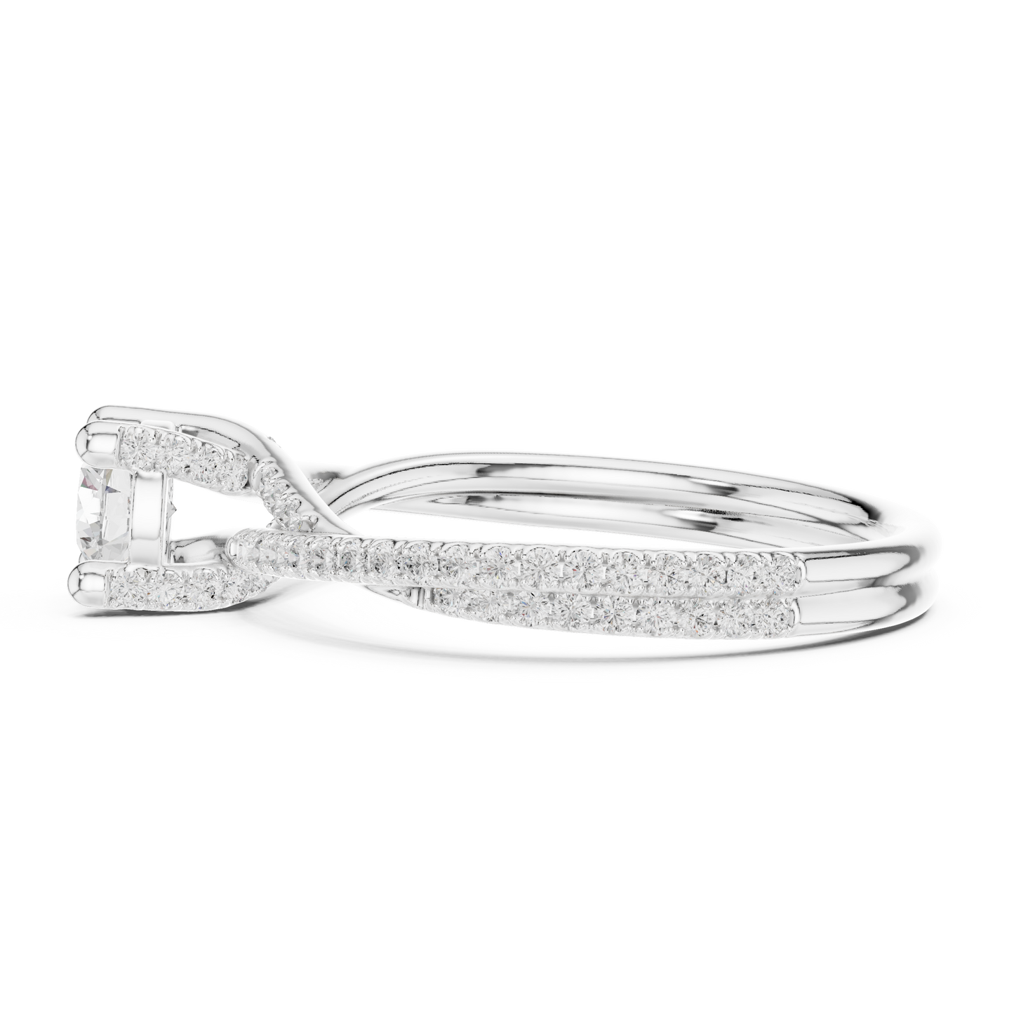 Round Halo Lab Grown Diamond Ring