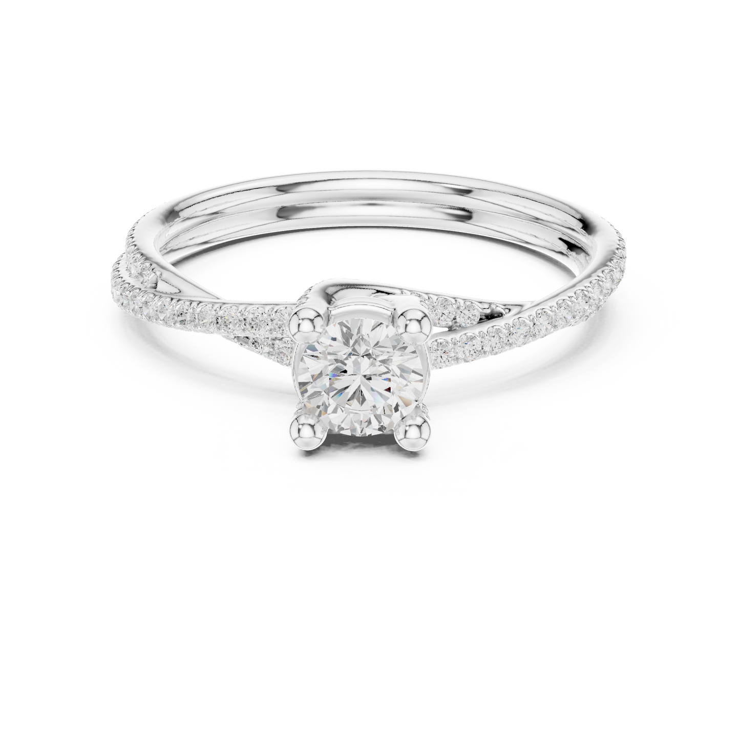 Round Halo Lab Grown Diamond Ring