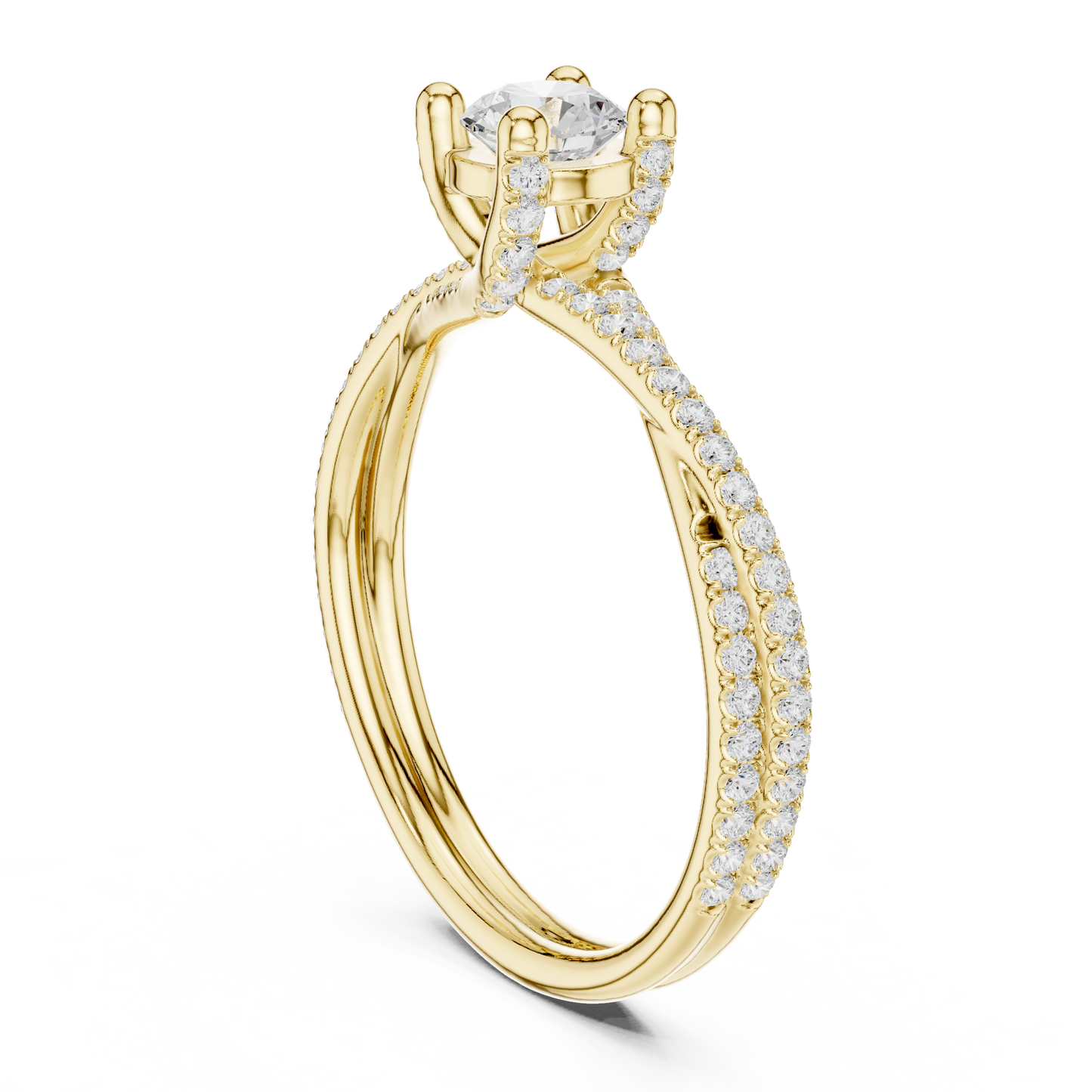Round Halo Lab Grown Diamond Ring