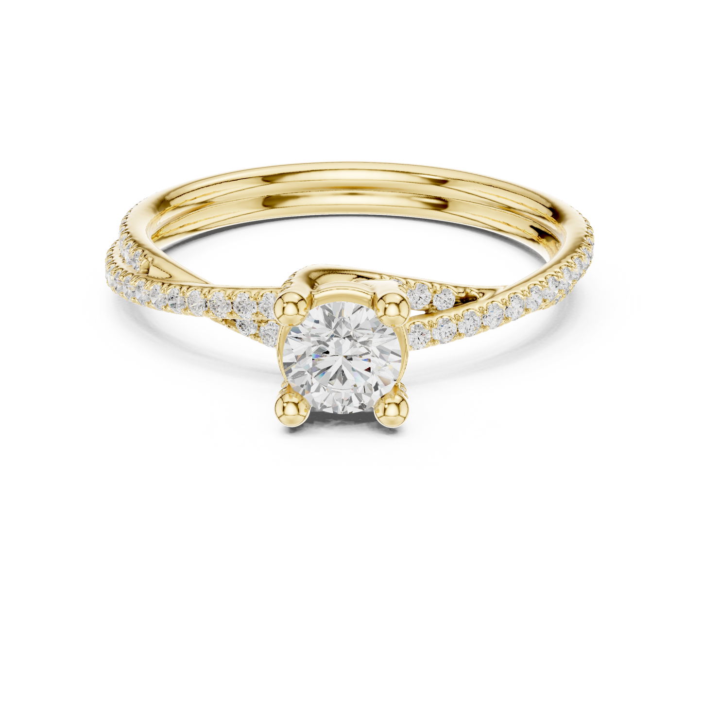 Round Halo Lab Grown Diamond Ring