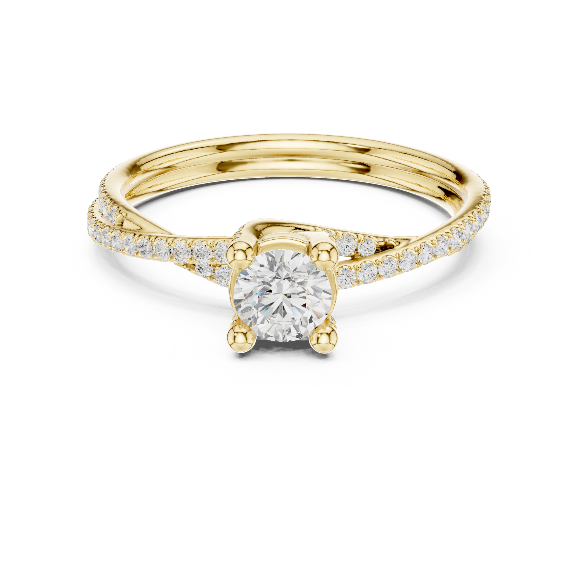 Round Halo Lab Grown Diamond Ring