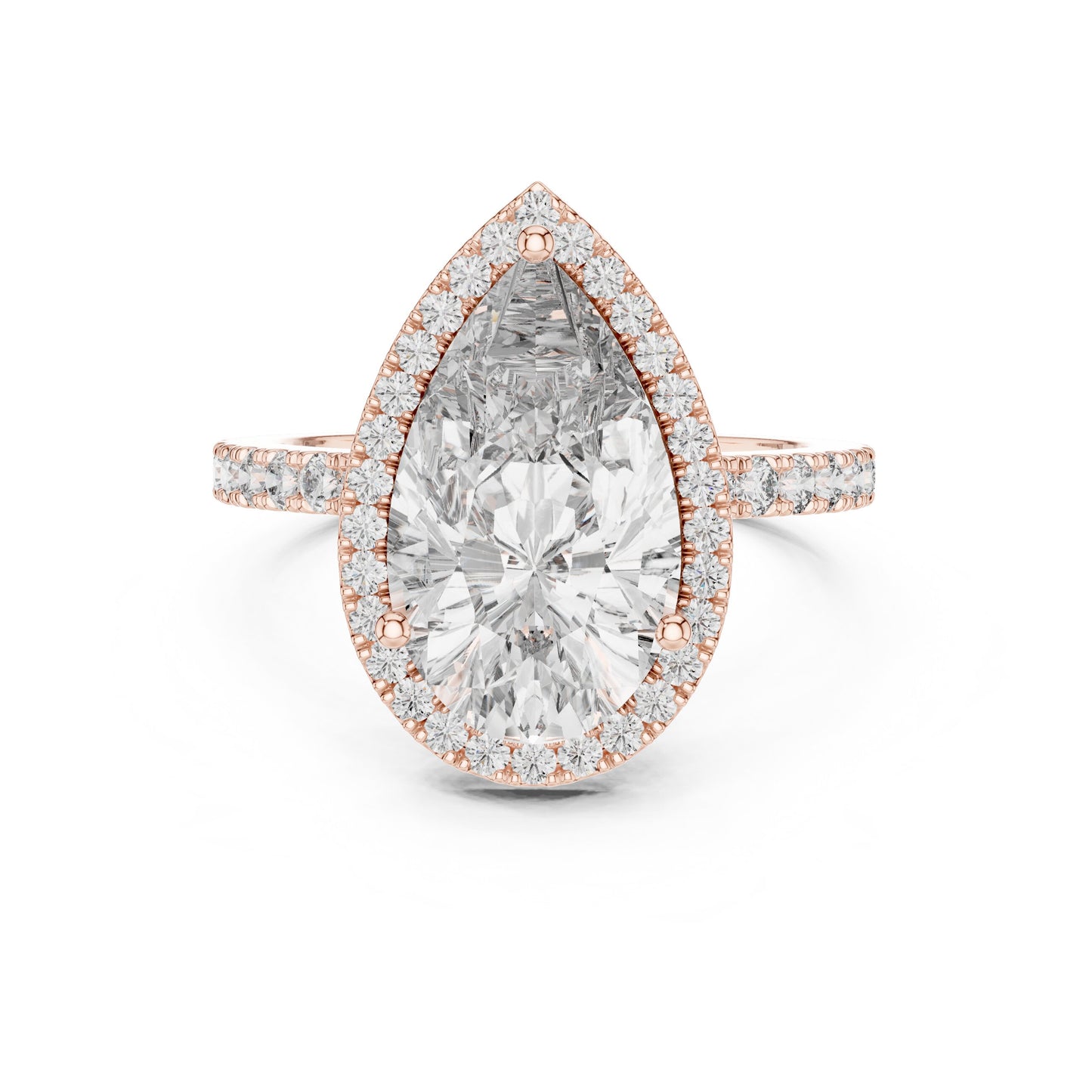 Mixed Shape Lab Grown Diamond Halo Ring