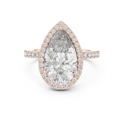 Mixed Shape Lab Grown Diamond Halo Ring