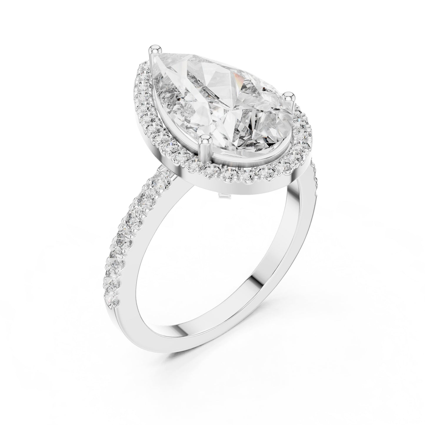 Mixed Shape Lab Grown Diamond Halo Ring