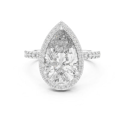 Mixed Shape Lab Grown Diamond Halo Ring