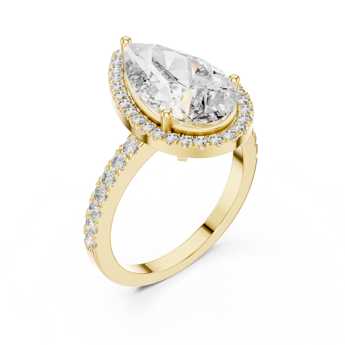 Mixed Shape Lab Grown Diamond Halo Ring