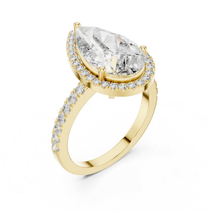 Mixed Shape Lab Grown Diamond Halo Ring