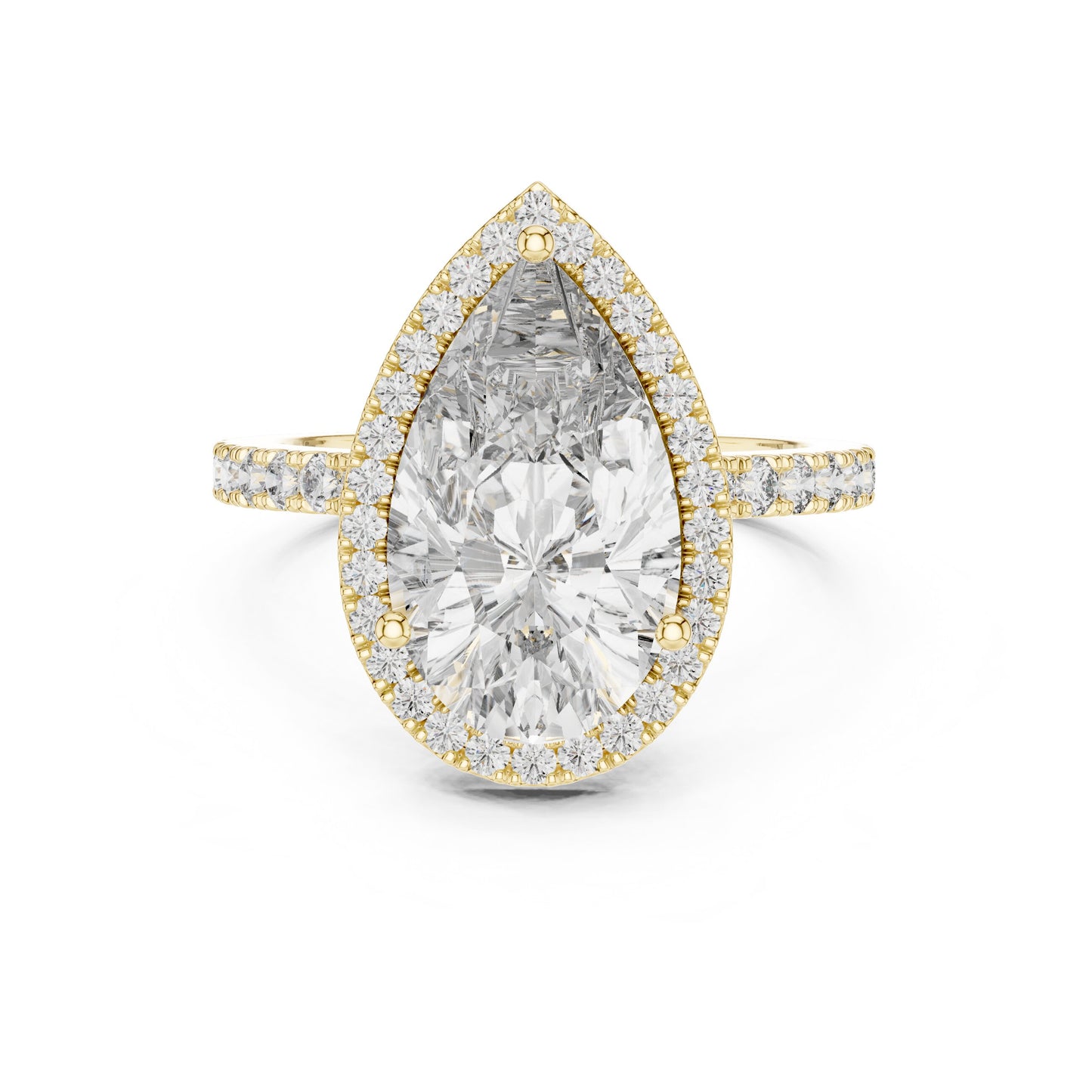 Mixed Shape Lab Grown Diamond Halo Ring