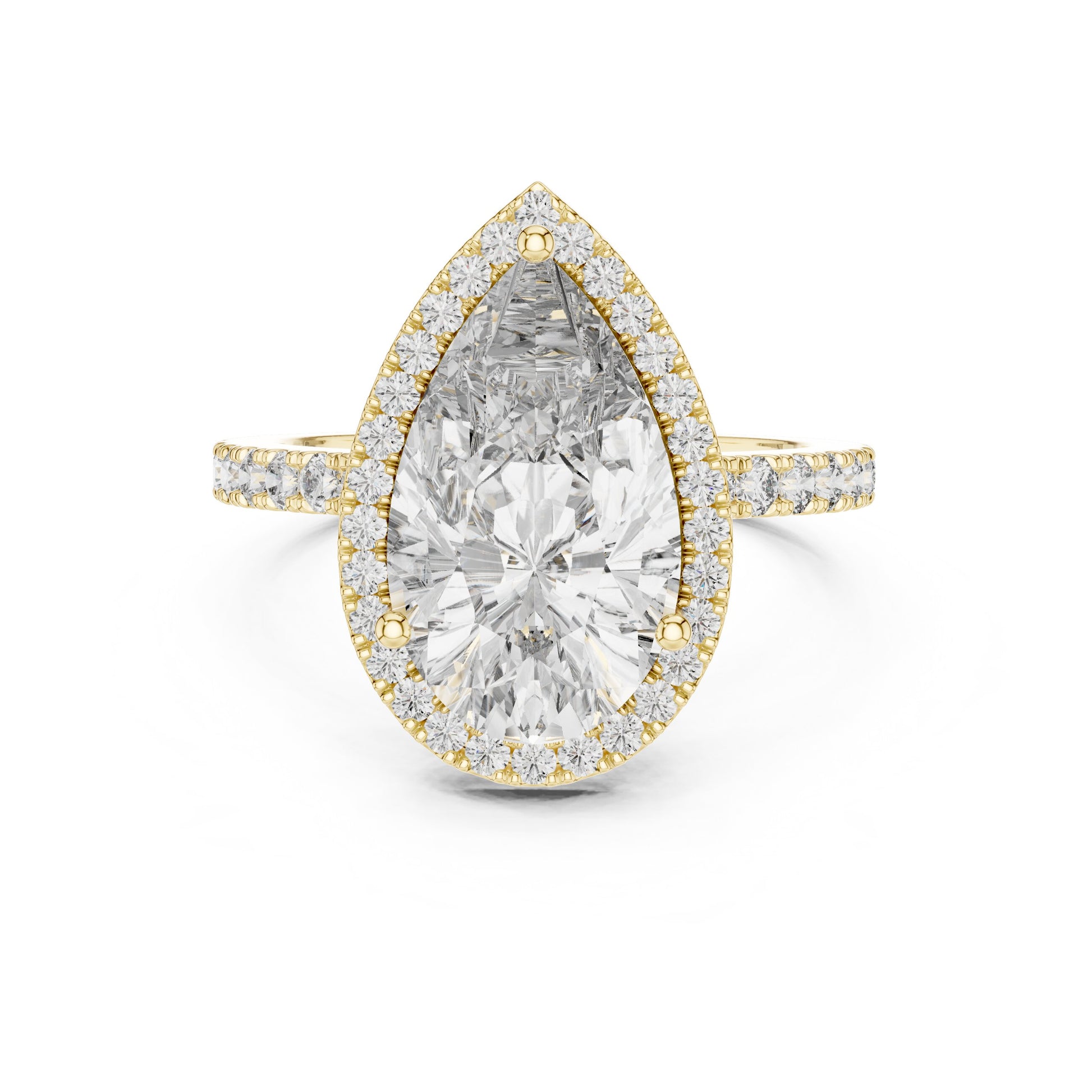 Mixed Shape Lab Grown Diamond Halo Ring