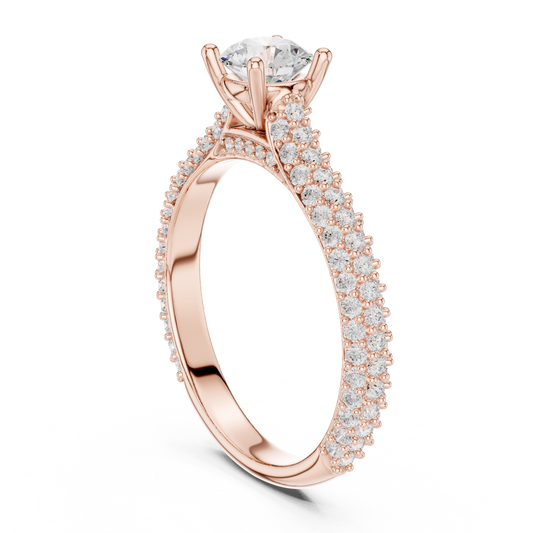 Round Halo Lab Grown Diamond Ring
