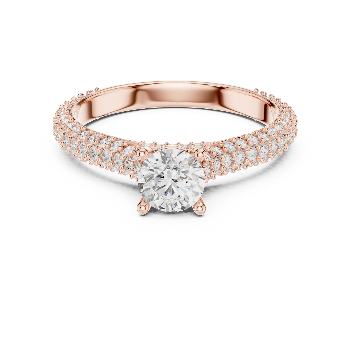 Round Halo Lab Grown Diamond Ring