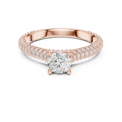 Round Halo Lab Grown Diamond Ring
