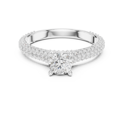 Round Halo Lab Grown Diamond Ring