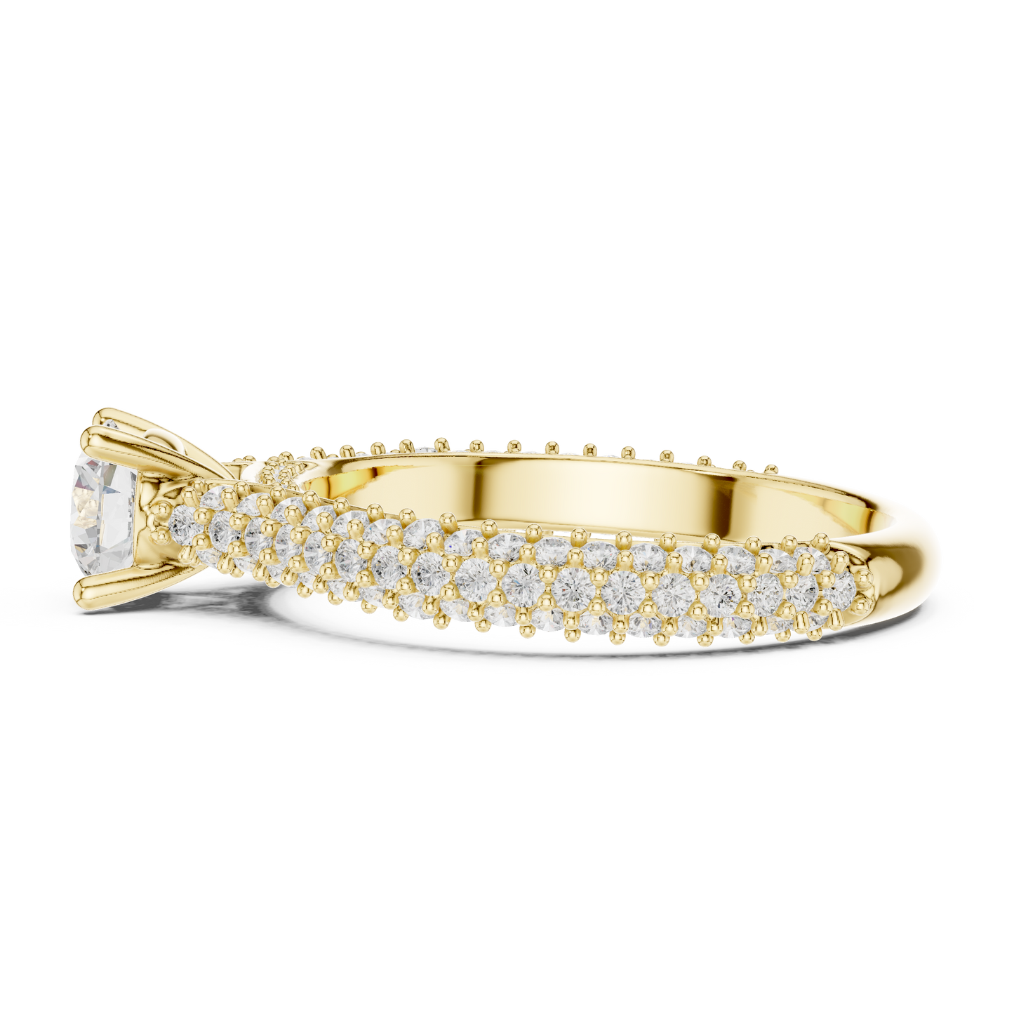 Round Halo Lab Grown Diamond Ring