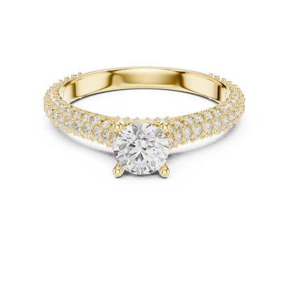 Round Halo Lab Grown Diamond Ring