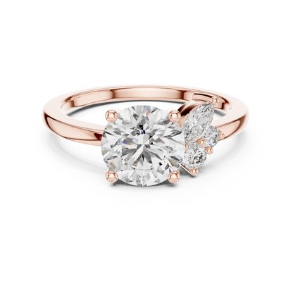 Mixed Shape Lab Grown Diamond Side Stone Ring