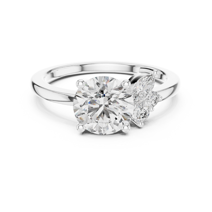 Mixed Shape Lab Grown Diamond Side Stone Ring