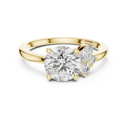 Mixed Shape Lab Grown Diamond Side Stone Ring