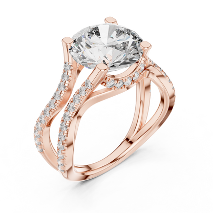 Round Halo Lab Grown Diamond Ring