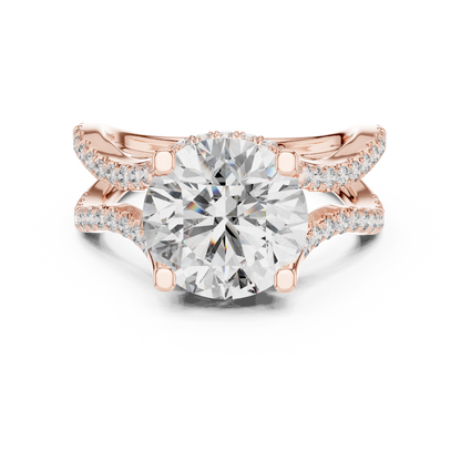 Round Halo Lab Grown Diamond Ring
