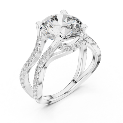 Round Halo Lab Grown Diamond Ring